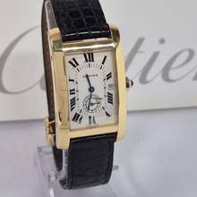 Thumbnail von Cartier Tank Américaine Yellow Gold Large 24x41mm Quartz Completo