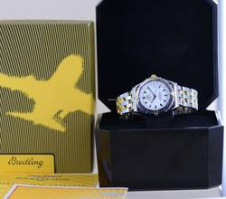 Thumbnail von Breitling Windrider Stahl Gold Pilotband white Dial Automatic 38mm Klassiker B+P