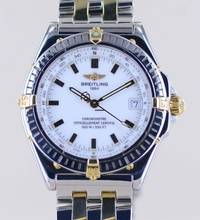Thumbnail von Breitling Windrider Stahl Gold Pilotband white Dial Automatic 38mm Klassiker B+P