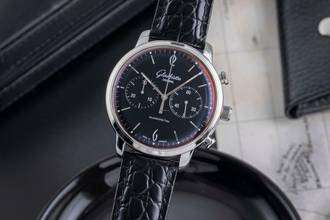 Thumbnail von Glashütte Original Sixties Chronograph Senator Sixties Chronograph Ref 1-39-34-02-22-04 Papiere 2013