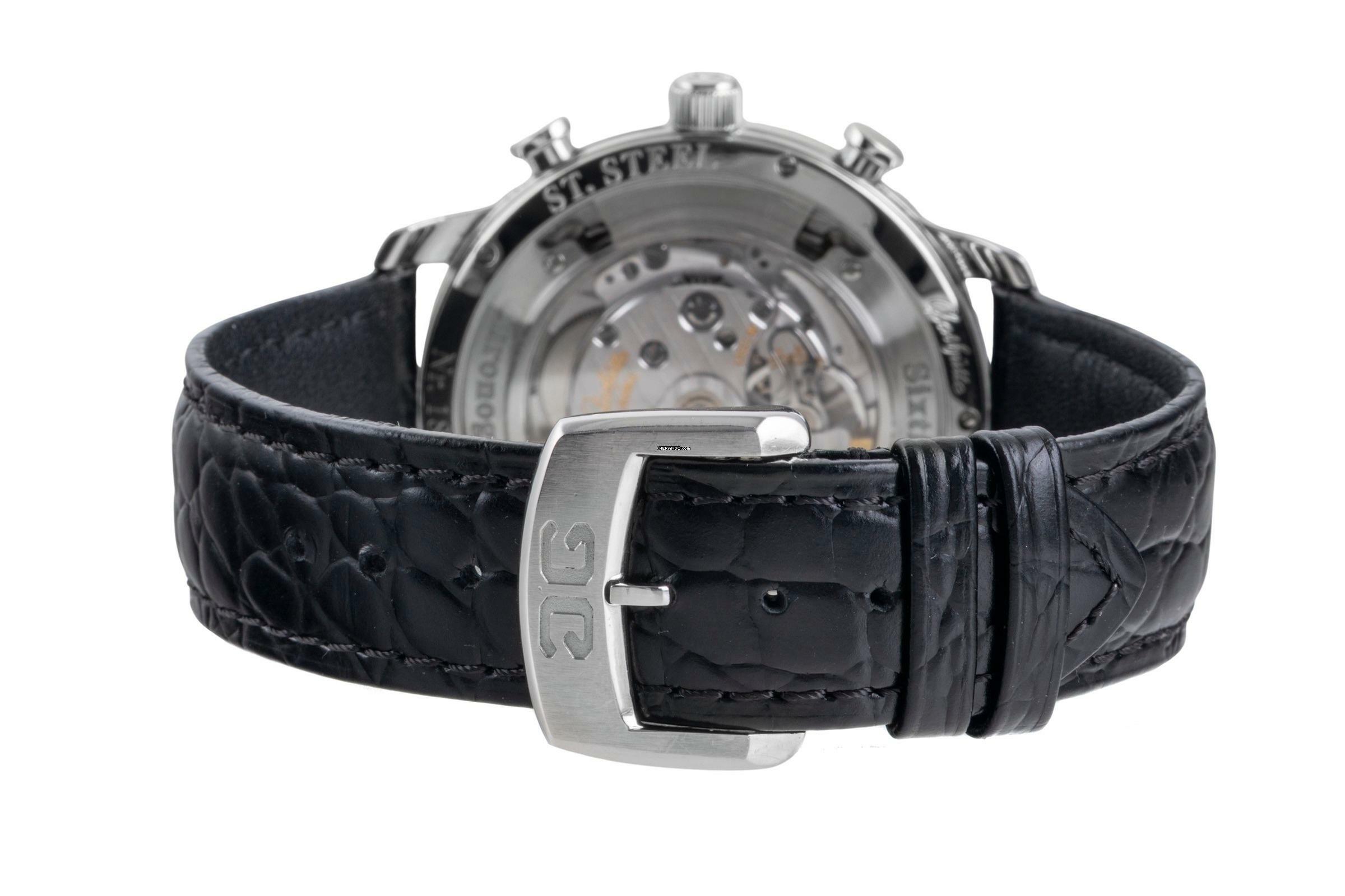 Thumbnail von Glashütte Original Sixties Chronograph Senator Sixties Chronograph Ref 1-39-34-02-22-04 Papiere 2013