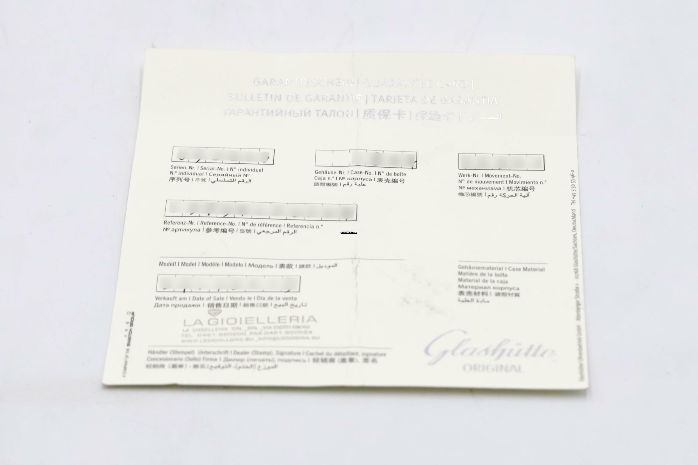 Thumbnail von Glashütte Original Sixties Chronograph Senator Sixties Chronograph Ref 1-39-34-02-22-04 Papiere 2013