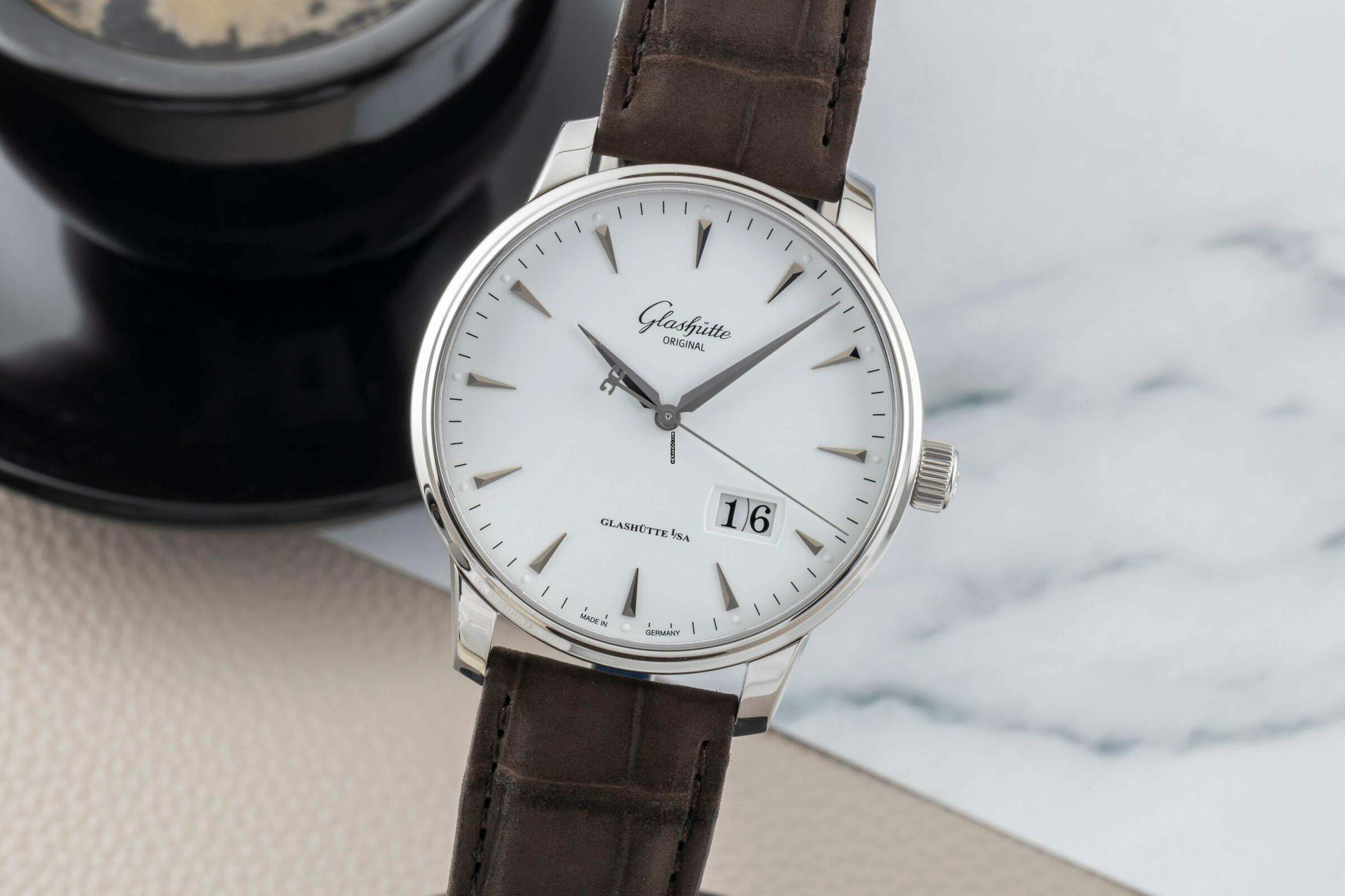 Thumbnail von Glashütte Original Senator Excellence Stahl Automatik Herrenuhr Ref. 1-36-03-05-02-51