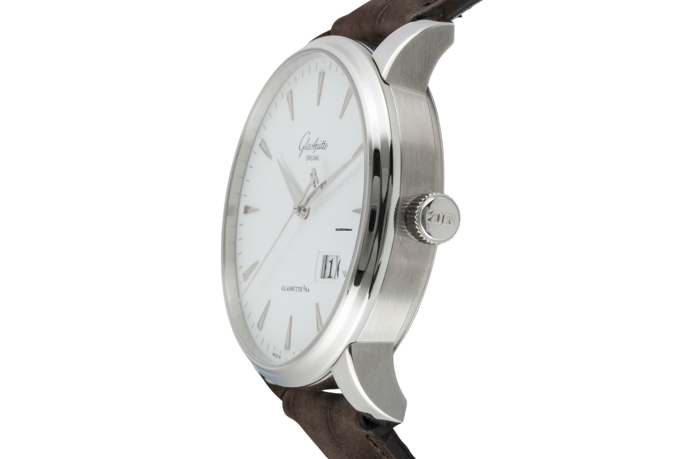 Thumbnail von Glashütte Original Senator Excellence Stahl Automatik Herrenuhr Ref. 1-36-03-05-02-51