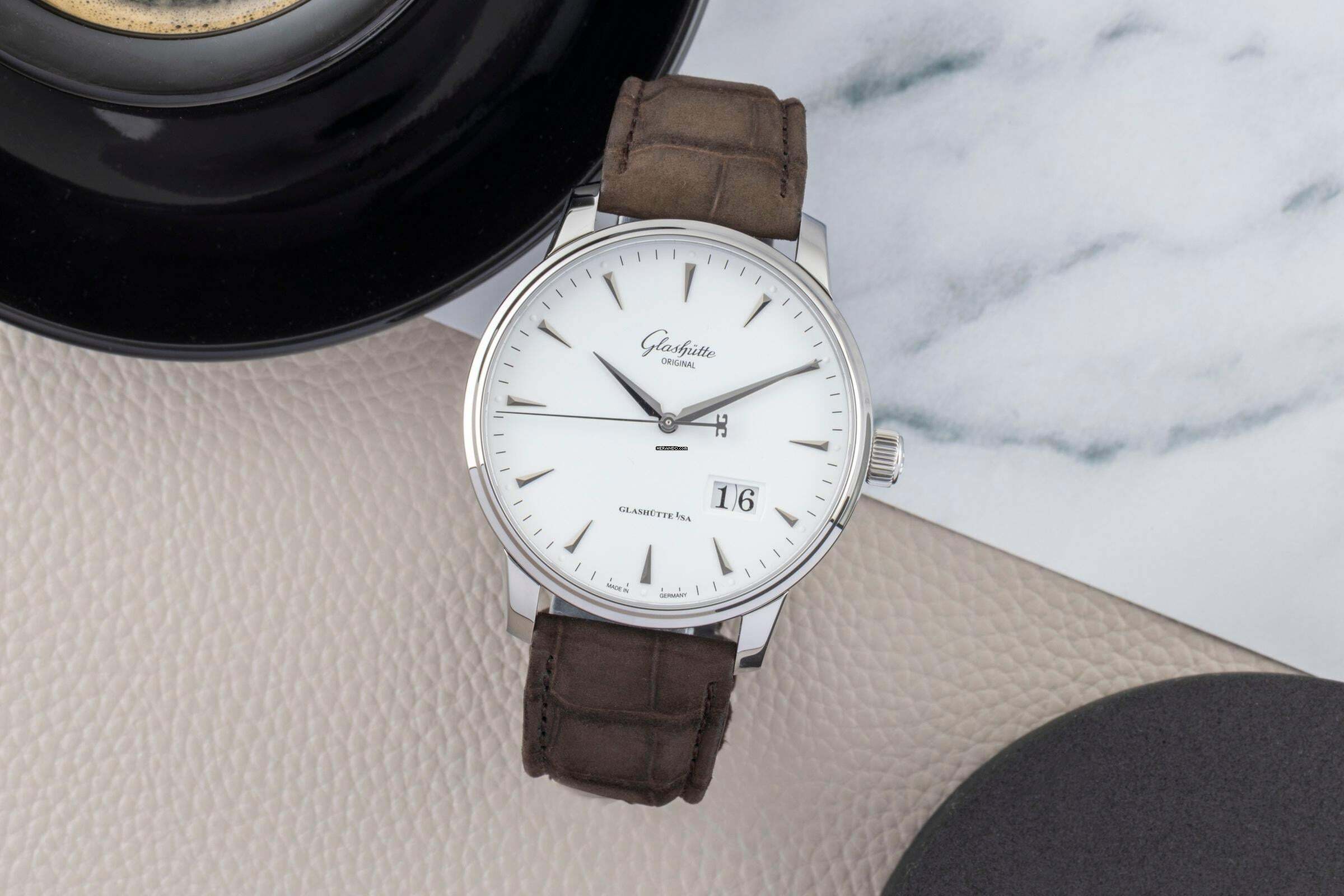 Thumbnail von Glashütte Original Senator Excellence Stahl Automatik Herrenuhr Ref. 1-36-03-05-02-51