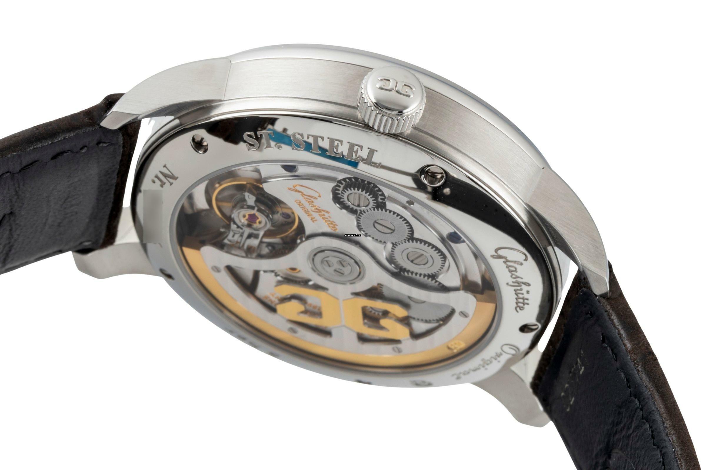 Thumbnail von Glashütte Original Senator Excellence Stahl Automatik Herrenuhr Ref. 1-36-03-05-02-51