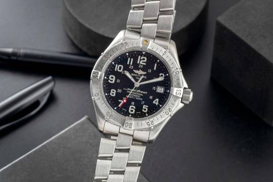  Breitling Superocean 5000ft Edelstahl Automatik Herrenuhr Ref. A17345 