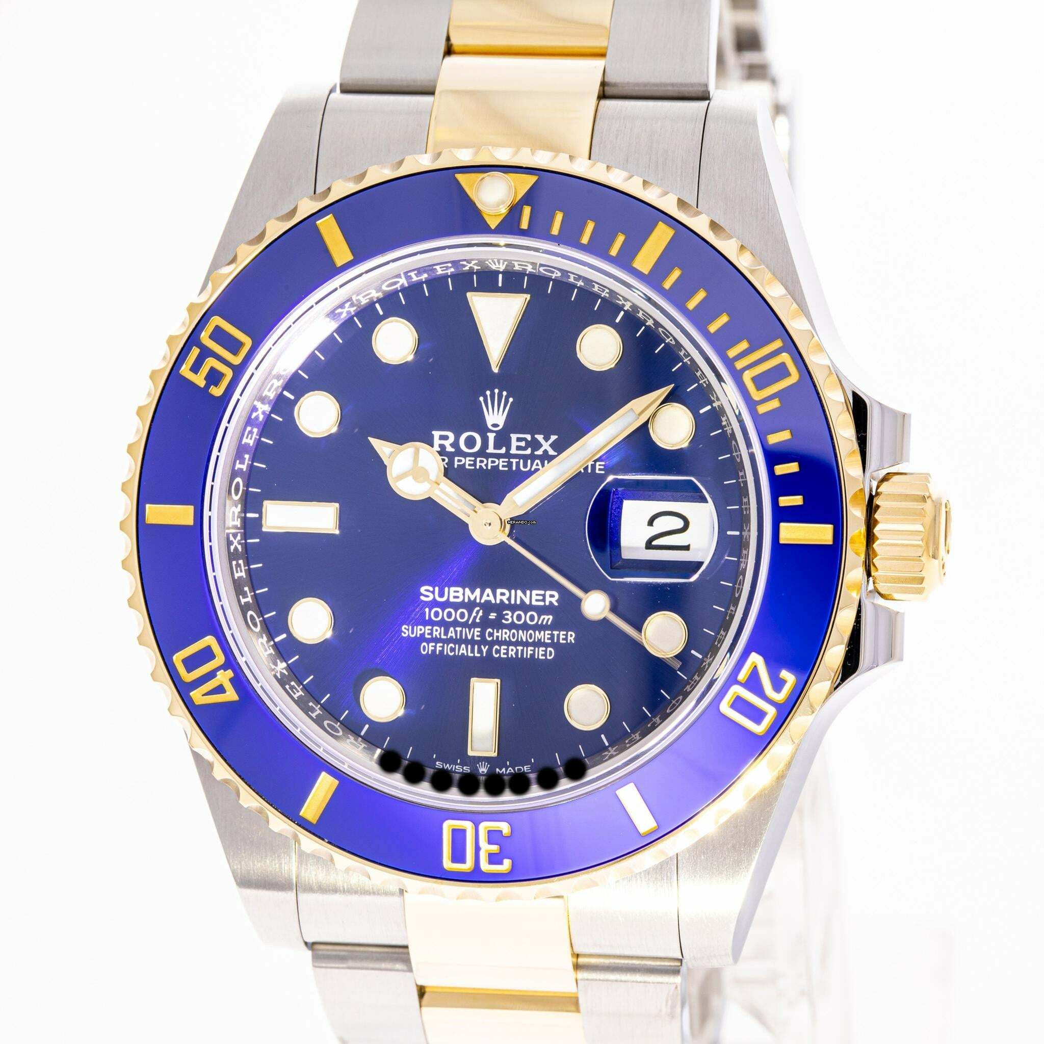  Rolex Submariner Date 41 Steel Gold Blue – 126613lb – like NEW – 11/2025 Full Set 