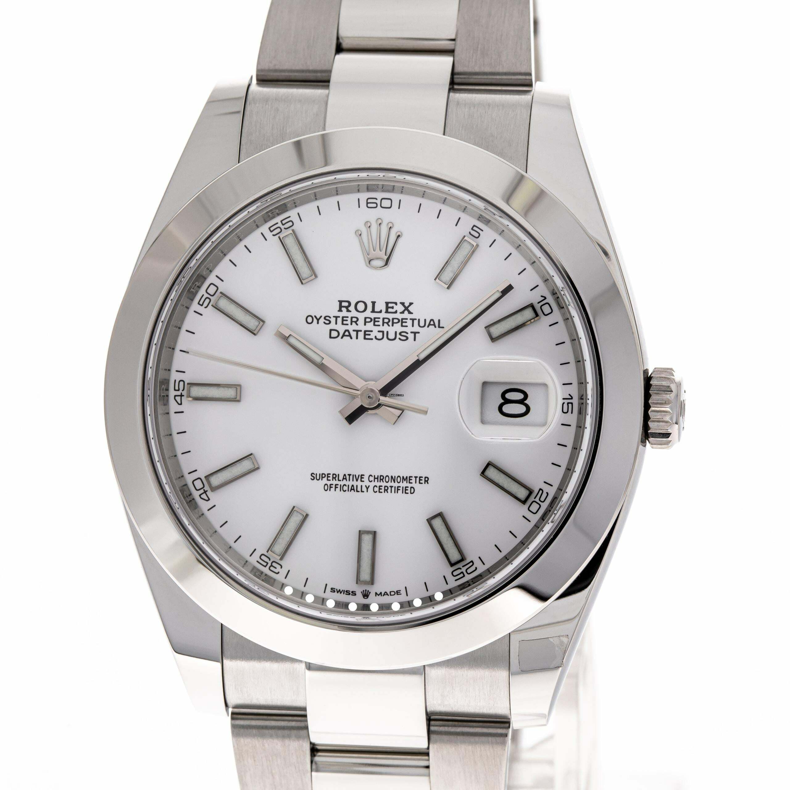  Rolex Datejust 41 White Oyster – 126300 – NEW & Unworn – 2026 Full Set Lc100 