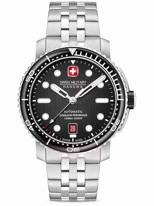  Swiss Military Hanowa SMWGL0002001-SET Herrenuhr Maitre Plongeur Automatik 44mm 100ATM 