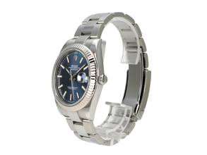 Thumbnail von Rolex Datejust 41 Edelstahl Weißgold 126334 Blau