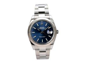 Thumbnail von Rolex Datejust 41 Edelstahl Weißgold 126334 Blau