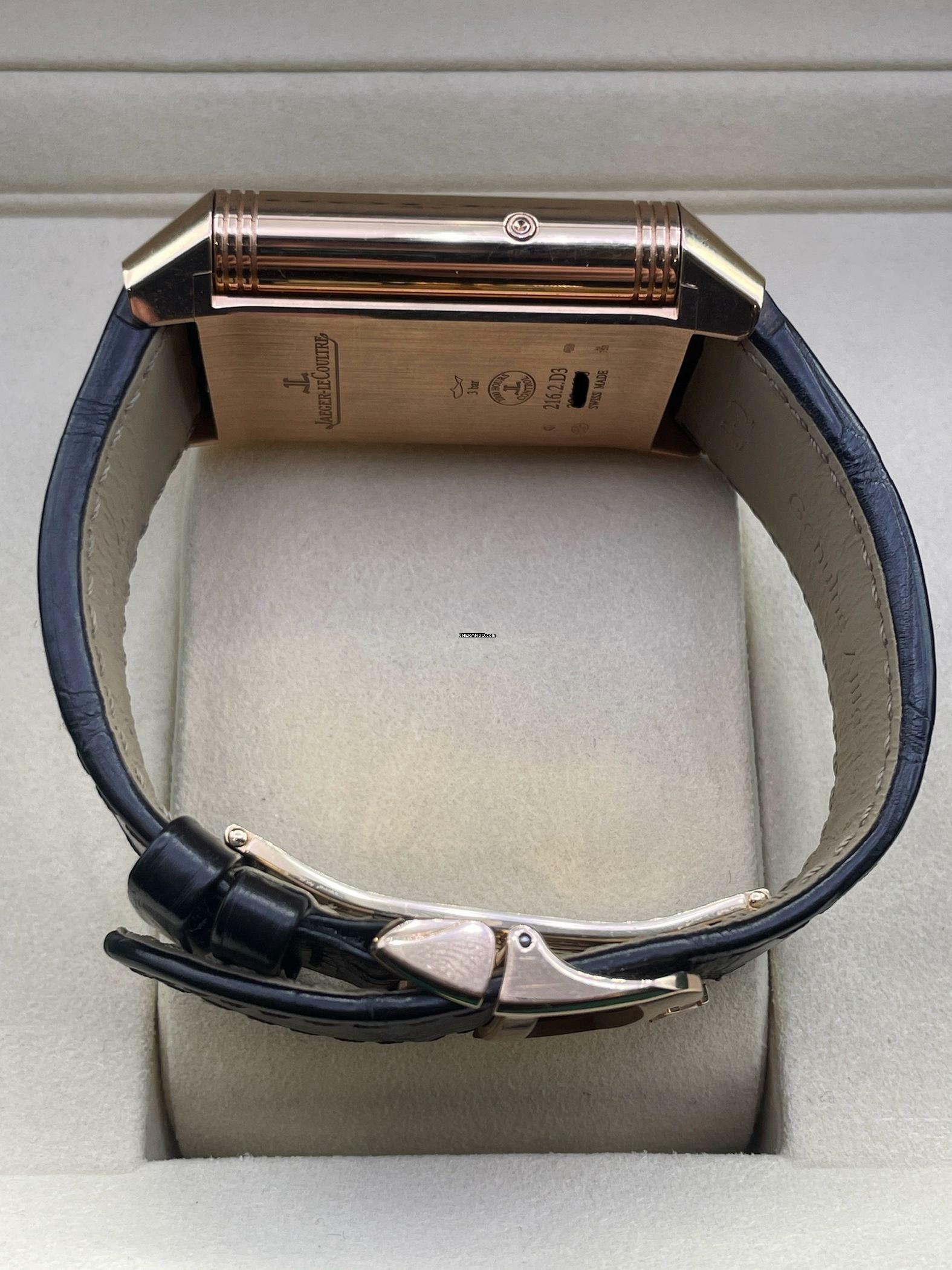 Thumbnail von Jaeger-LeCoultre Reverso Tribute Calendar TOP CONDITION MOONPHASE ROSEGOLD with box and certificate