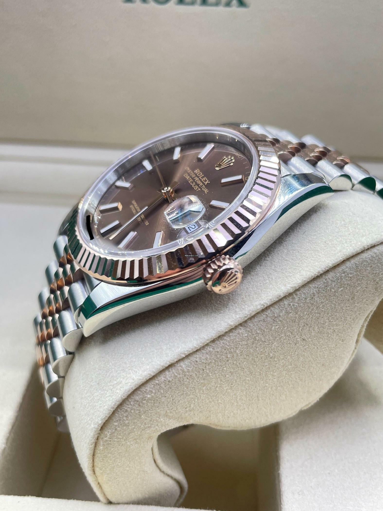 Thumbnail von Rolex Datejust 41 Chocolate Dial NEW 2026 Steel/Rose Jubilee Full Set BOX&PAPERS