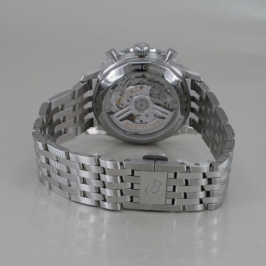 Thumbnail von Breitling Navitimer 1 B01 Chronograph 43 Automatik Chronometer grünes Zifferblatt Full Set ungetragen