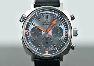 Thumbnail von Movado Super Sub Sea | 206-705-503 | rare Vintage Chronograph | Steel
