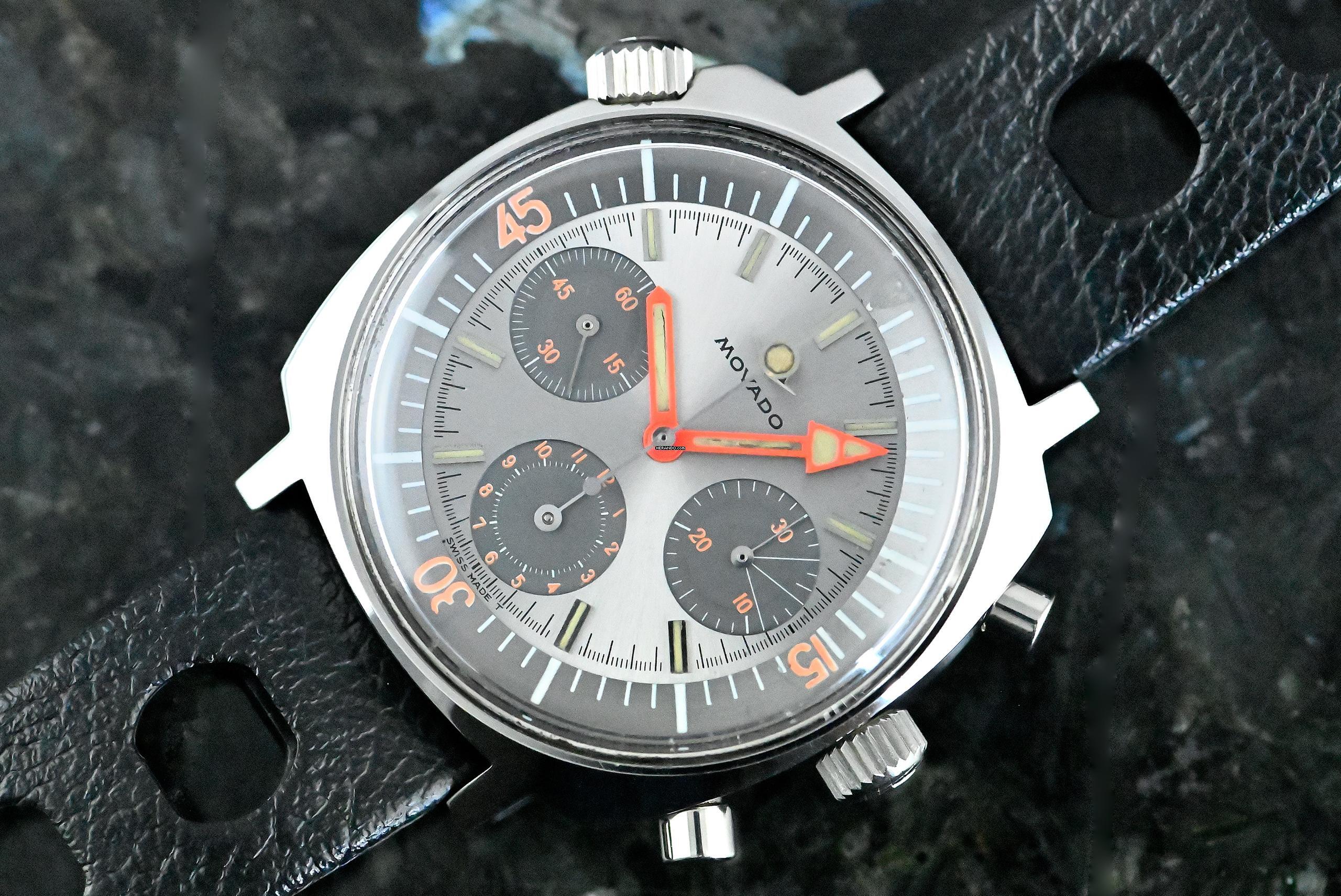 Movado Super Sub Sea | 206-705-503 | rare Vintage Chronograph | Steel