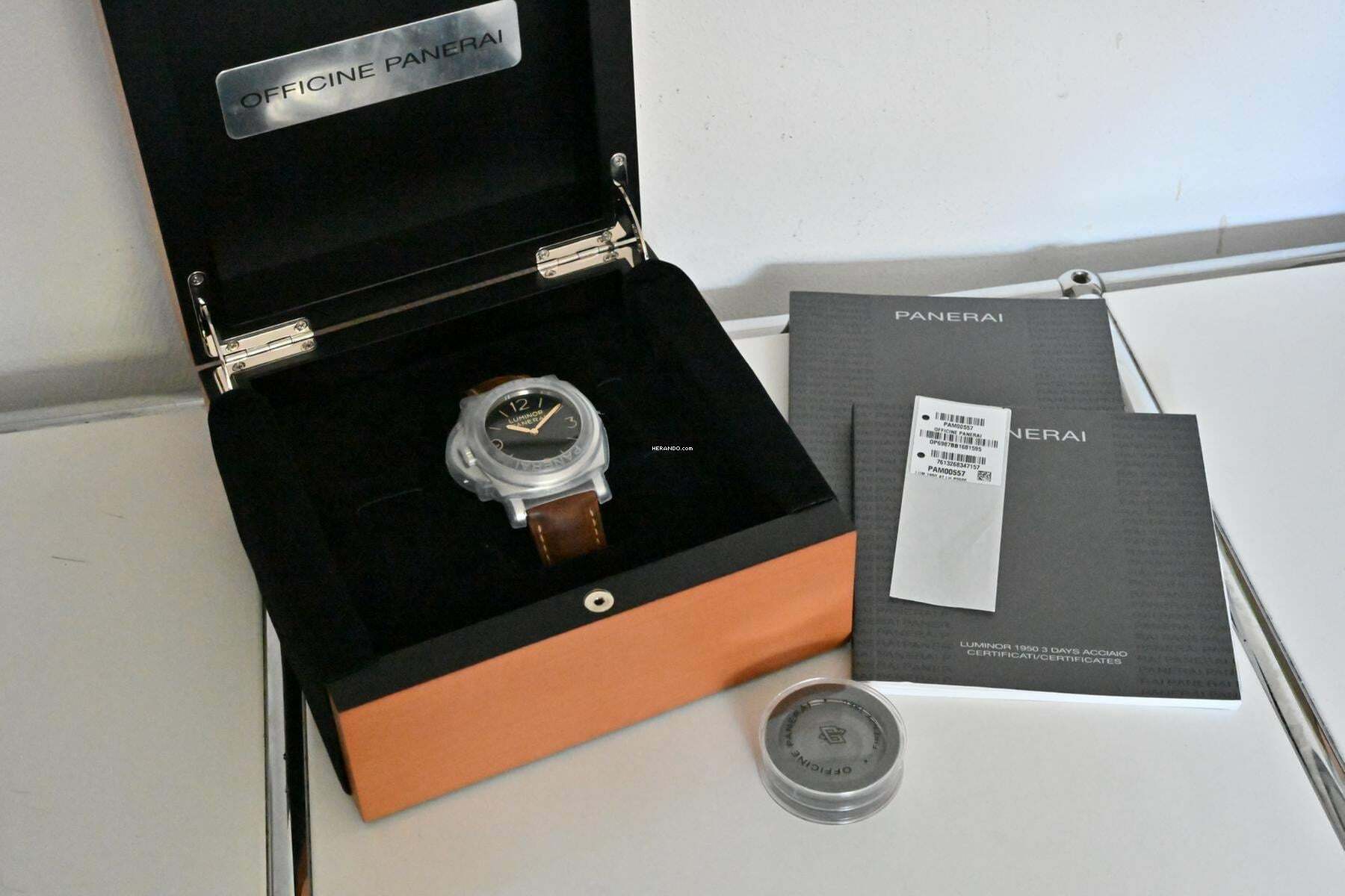 Thumbnail von Panerai Luminor Marina 1950 3 Days Left Handed PAM00557 PAM 557