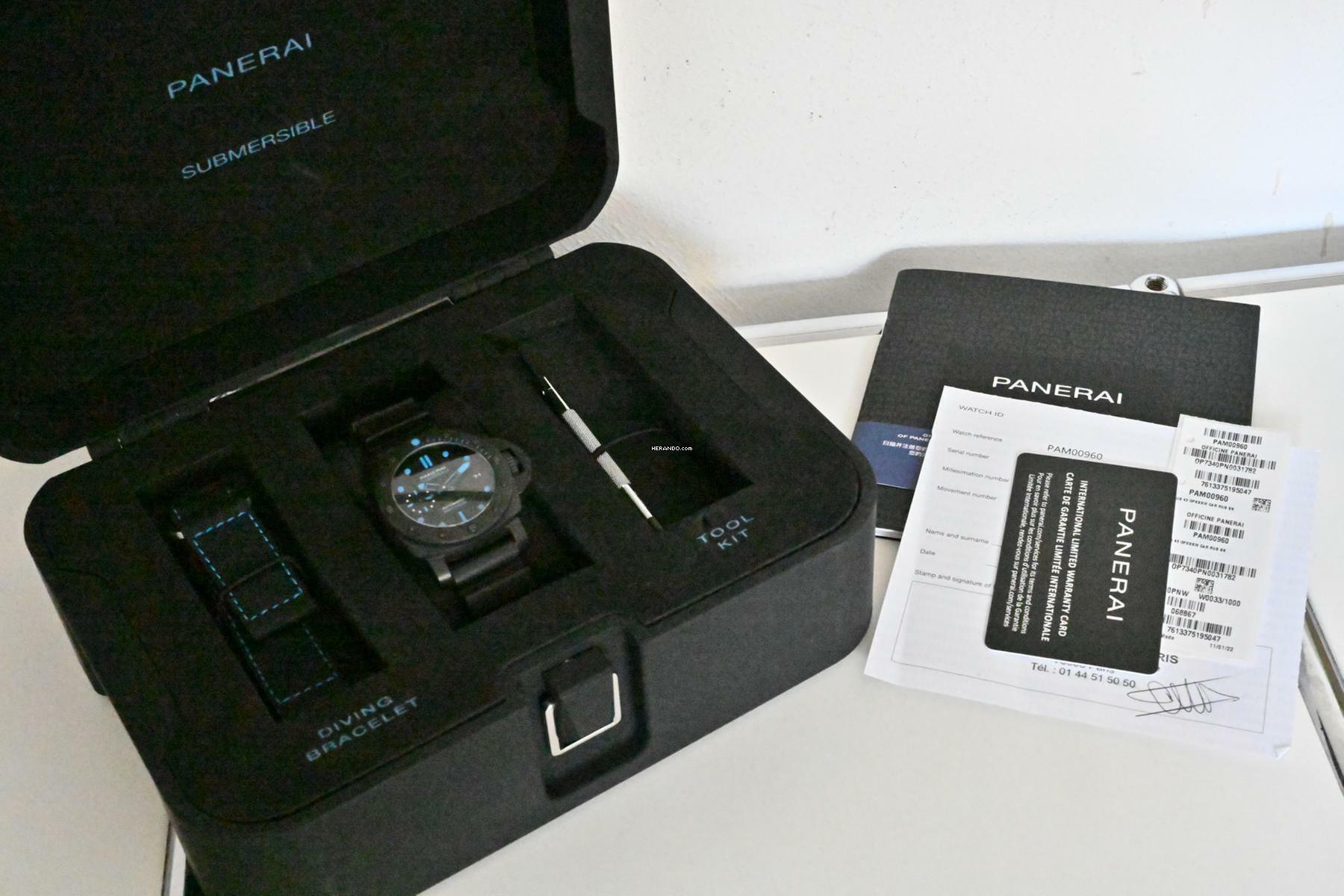 Thumbnail von Panerai Luminor Submersible Carbotech PAM00960 PAM 960 Carbon