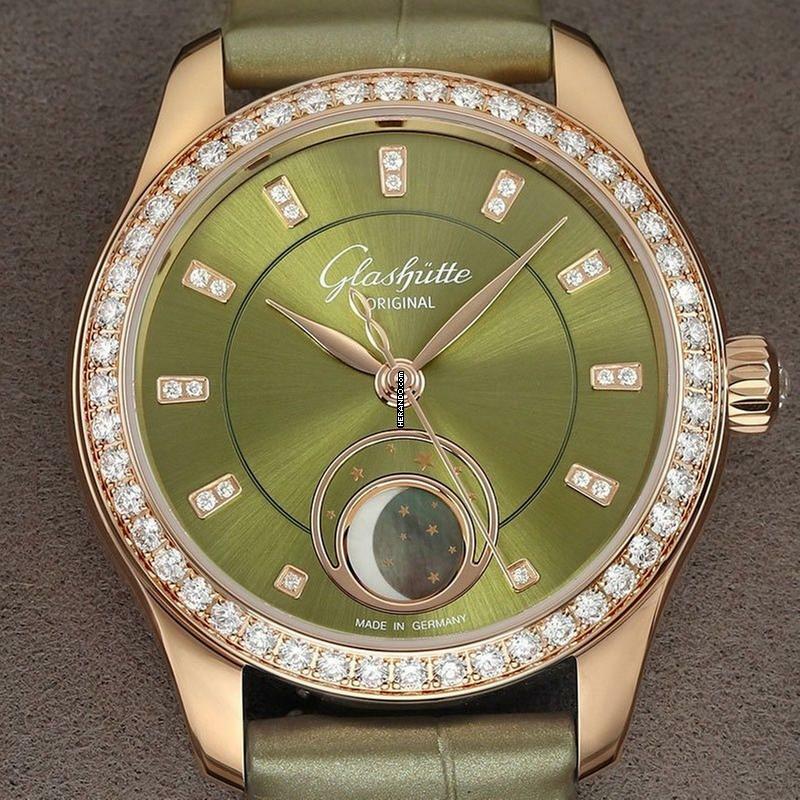  Glashütte Original Lady Serenade Luna NEW FULL SET 