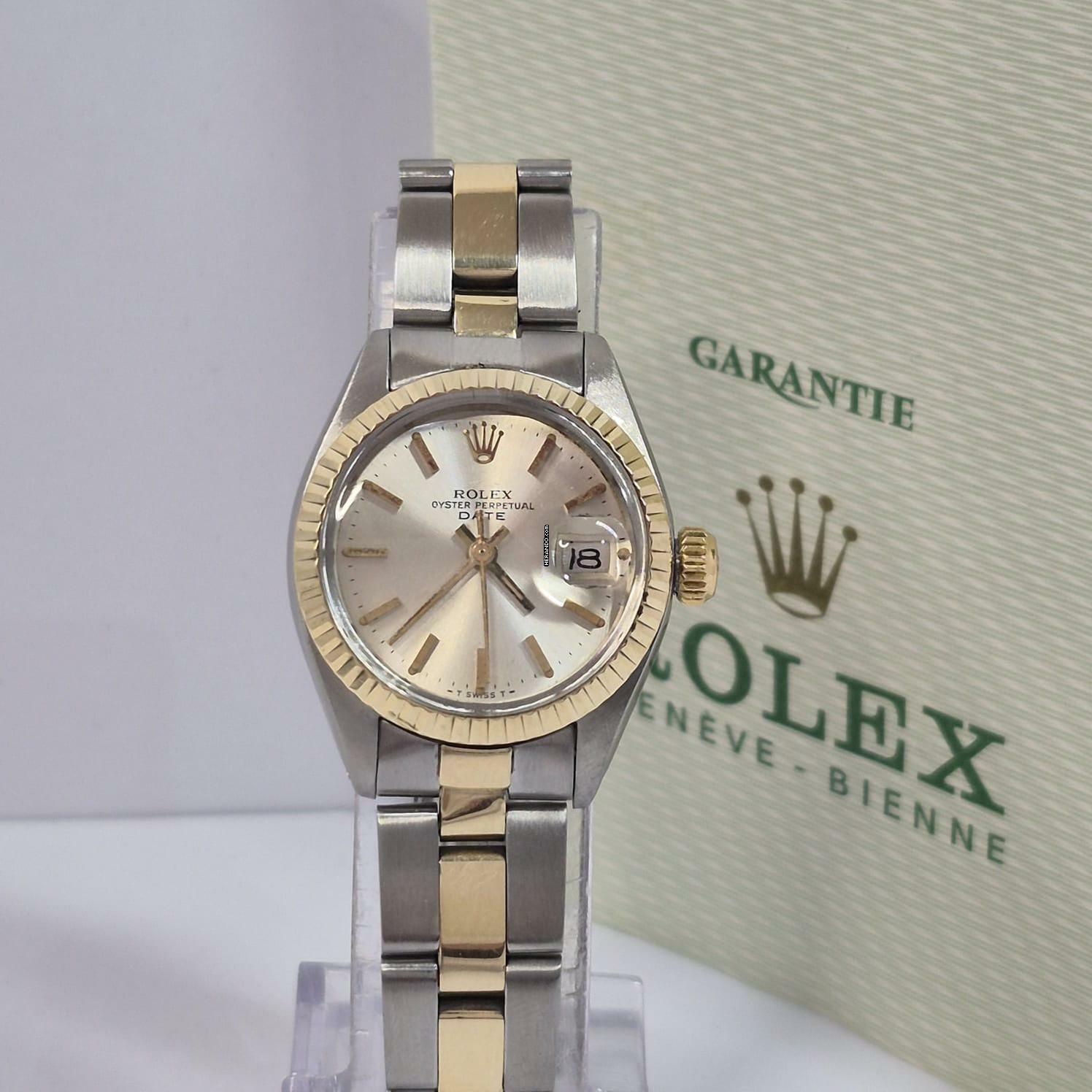 Thumbnail von Rolex Lady-Datejust Ouro & Aço 26mm Vintage Automatic Completo