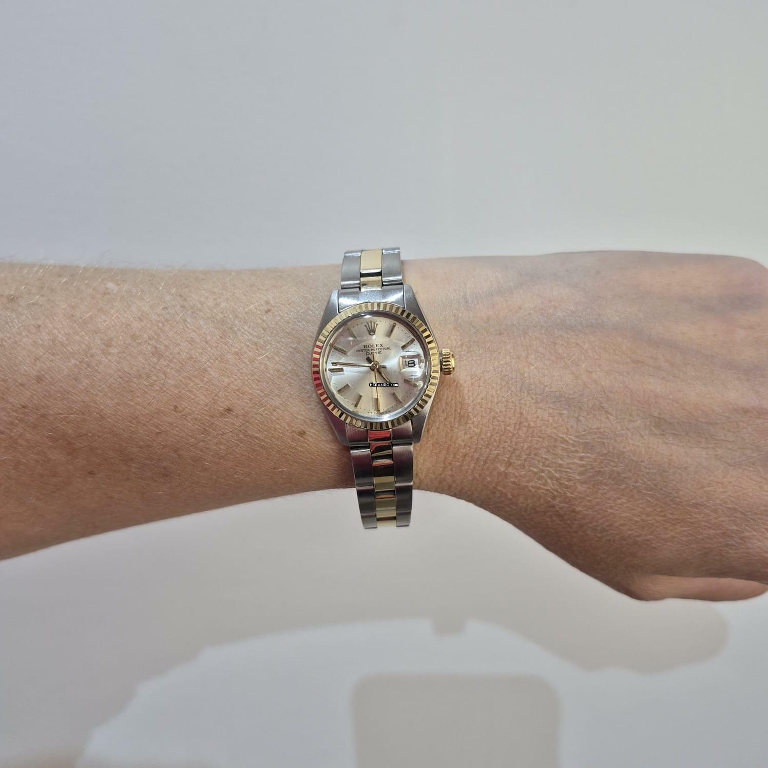 Thumbnail von Rolex Lady-Datejust Ouro & Aço 26mm Vintage Automatic Completo