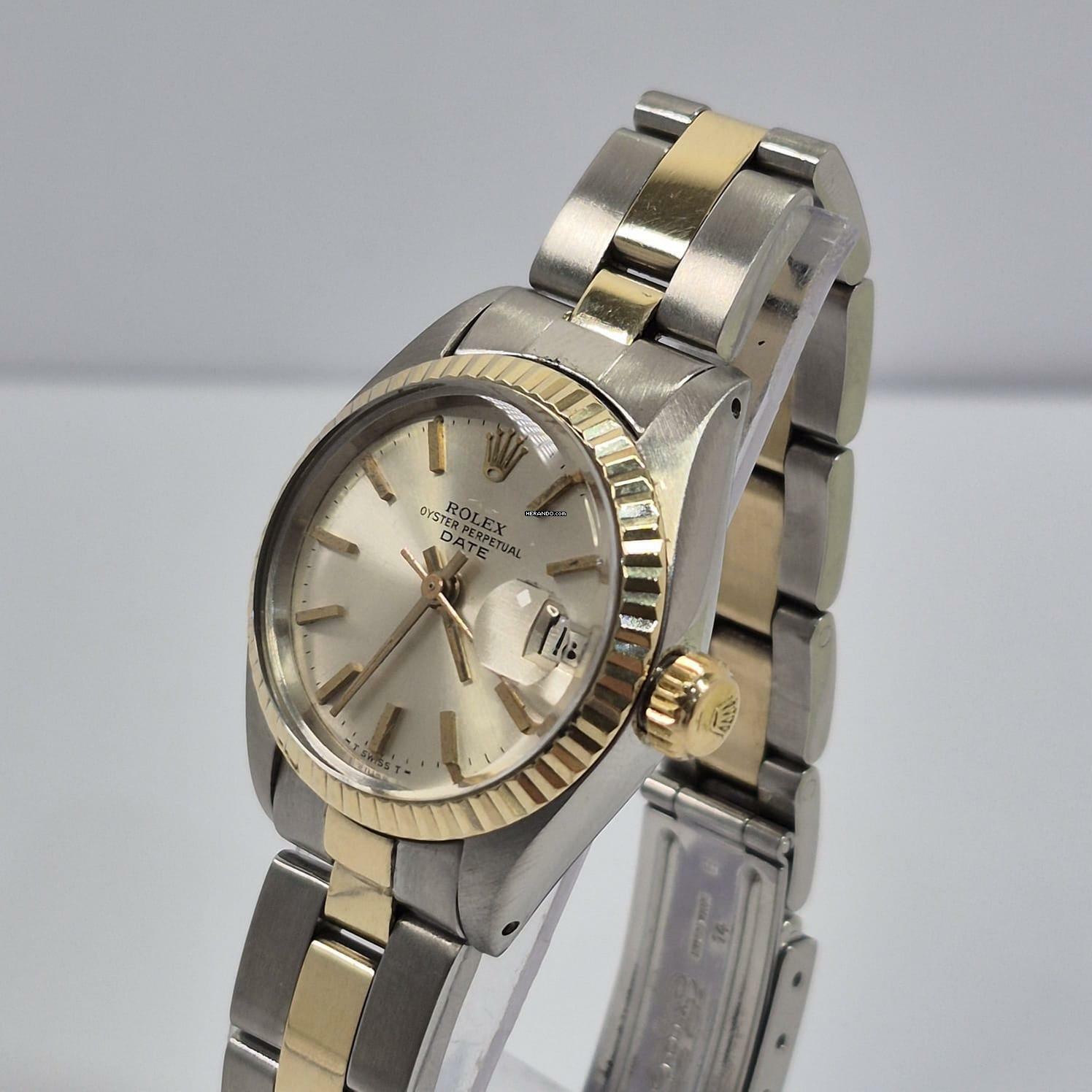 Thumbnail von Rolex Lady-Datejust Ouro & Aço 26mm Vintage Automatic Completo
