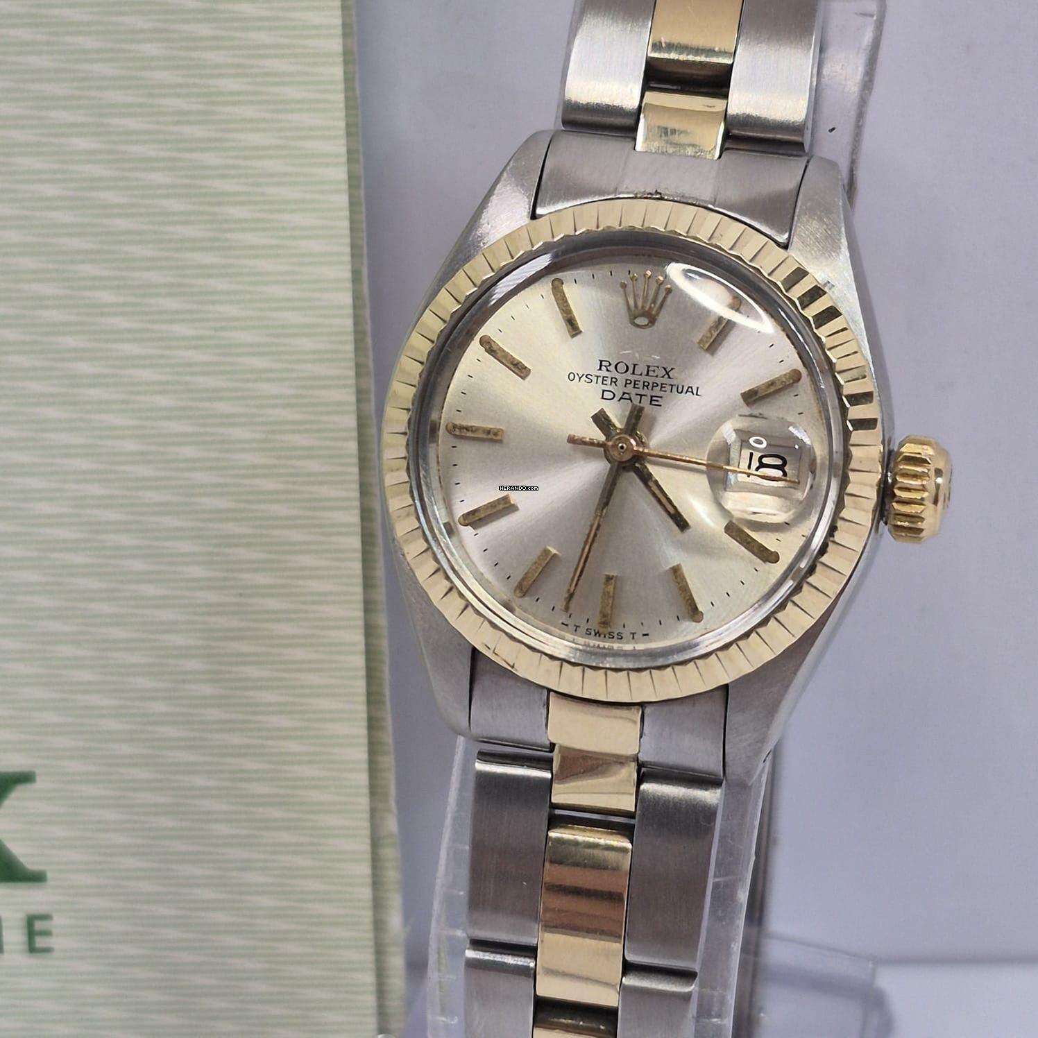 Thumbnail von Rolex Lady-Datejust Ouro & Aço 26mm Vintage Automatic Completo