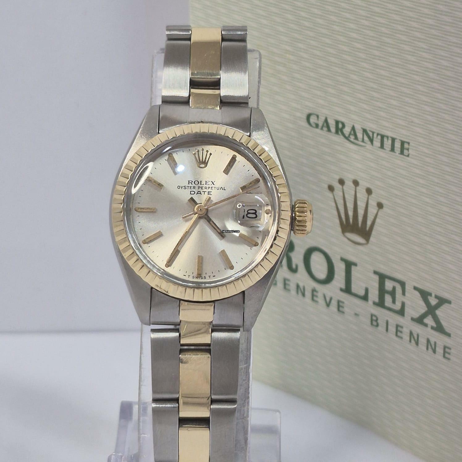 Thumbnail von Rolex Lady-Datejust Ouro & Aço 26mm Vintage Automatic Completo