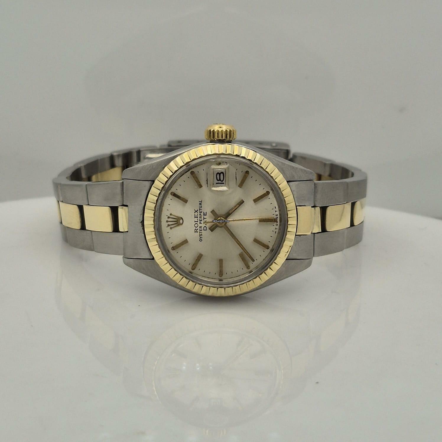 Thumbnail von Rolex Lady-Datejust Ouro & Aço 26mm Vintage Automatic Completo