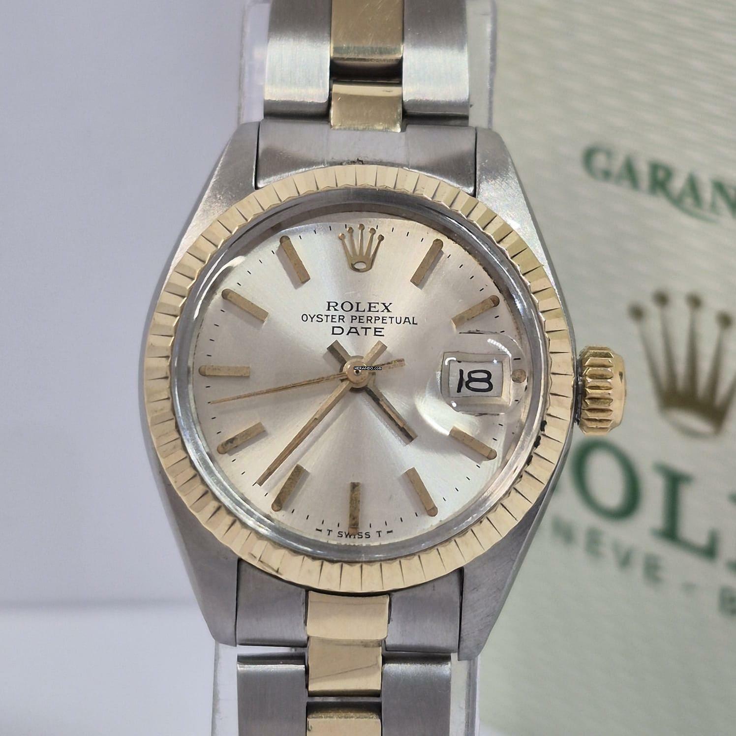 Thumbnail von Rolex Lady-Datejust Ouro & Aço 26mm Vintage Automatic Completo