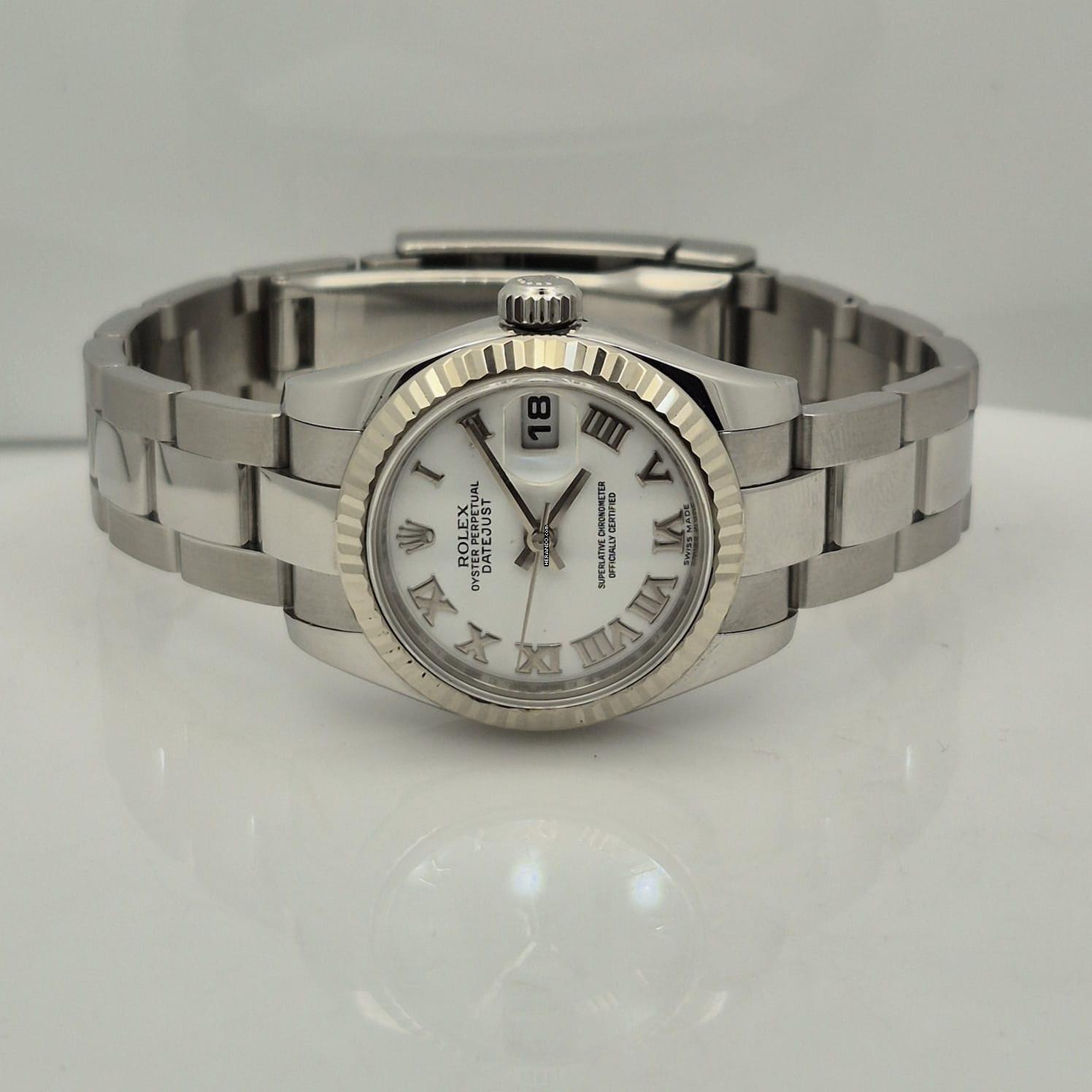 Thumbnail von Rolex Lady-Datejust Ouro Branco & Aço 26mm Automático Completo