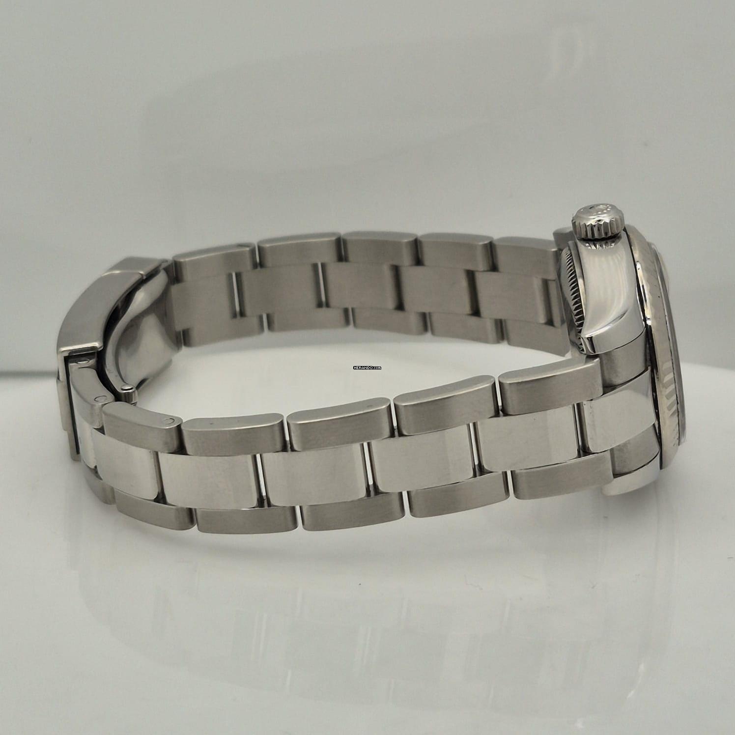 Thumbnail von Rolex Lady-Datejust Ouro Branco & Aço 26mm Automático Completo