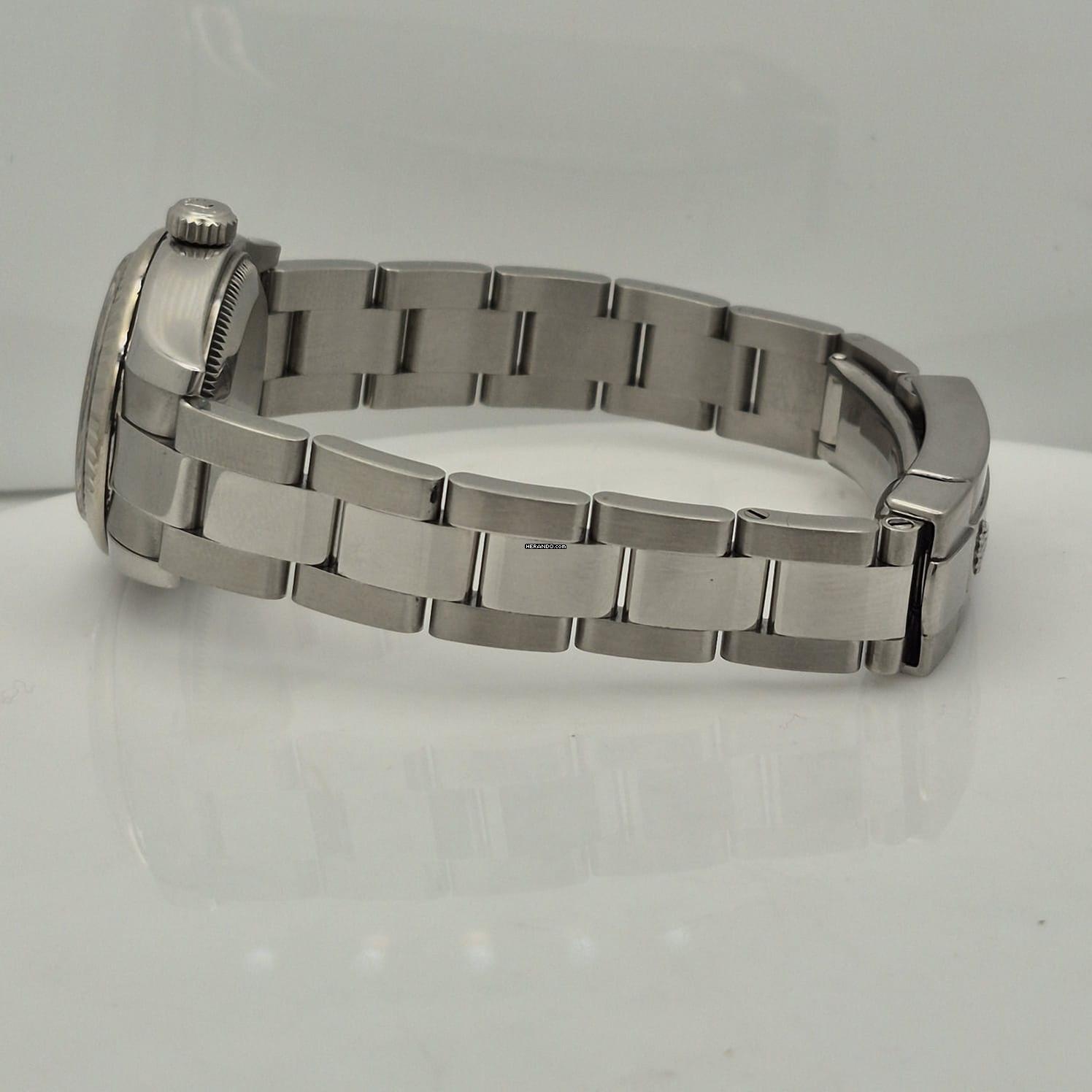 Thumbnail von Rolex Lady-Datejust Ouro Branco & Aço 26mm Automático Completo