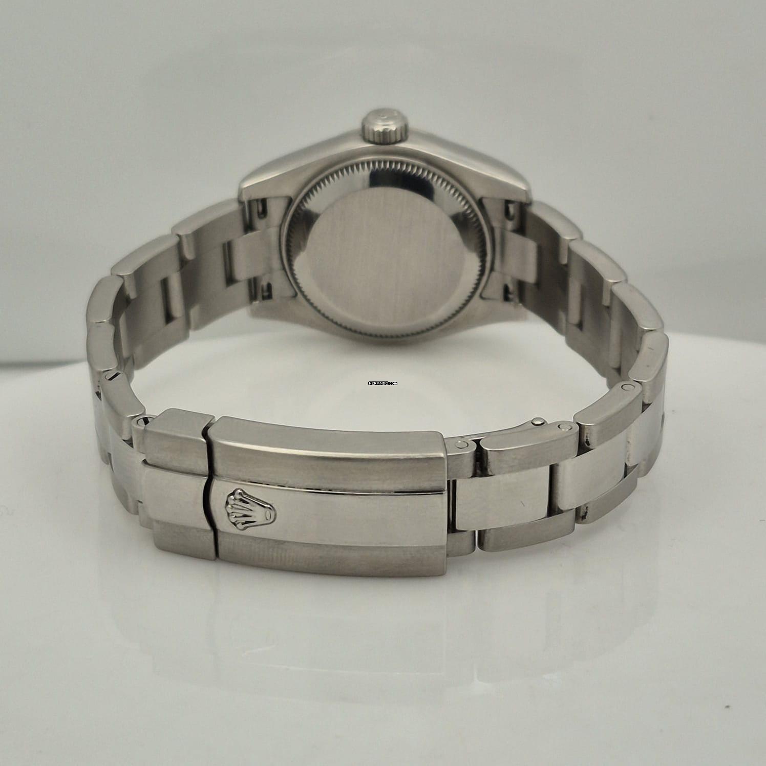 Thumbnail von Rolex Lady-Datejust Ouro Branco & Aço 26mm Automático Completo