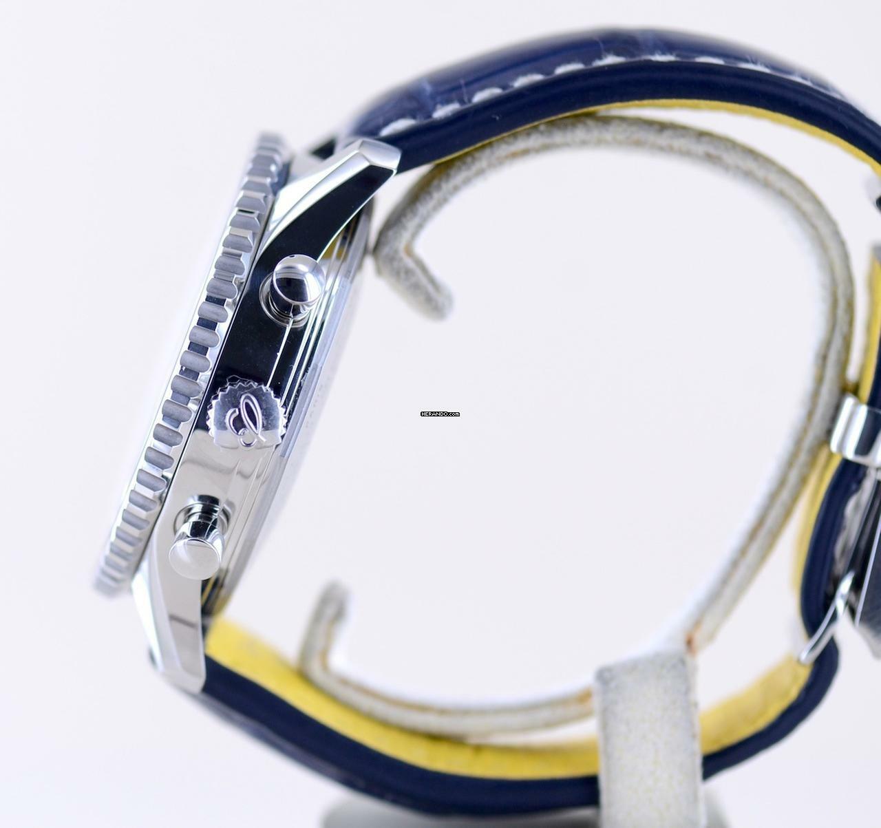 Thumbnail von Breitling Navitimer World 46 mm Chronograph blau Klassiker blue dial B+P