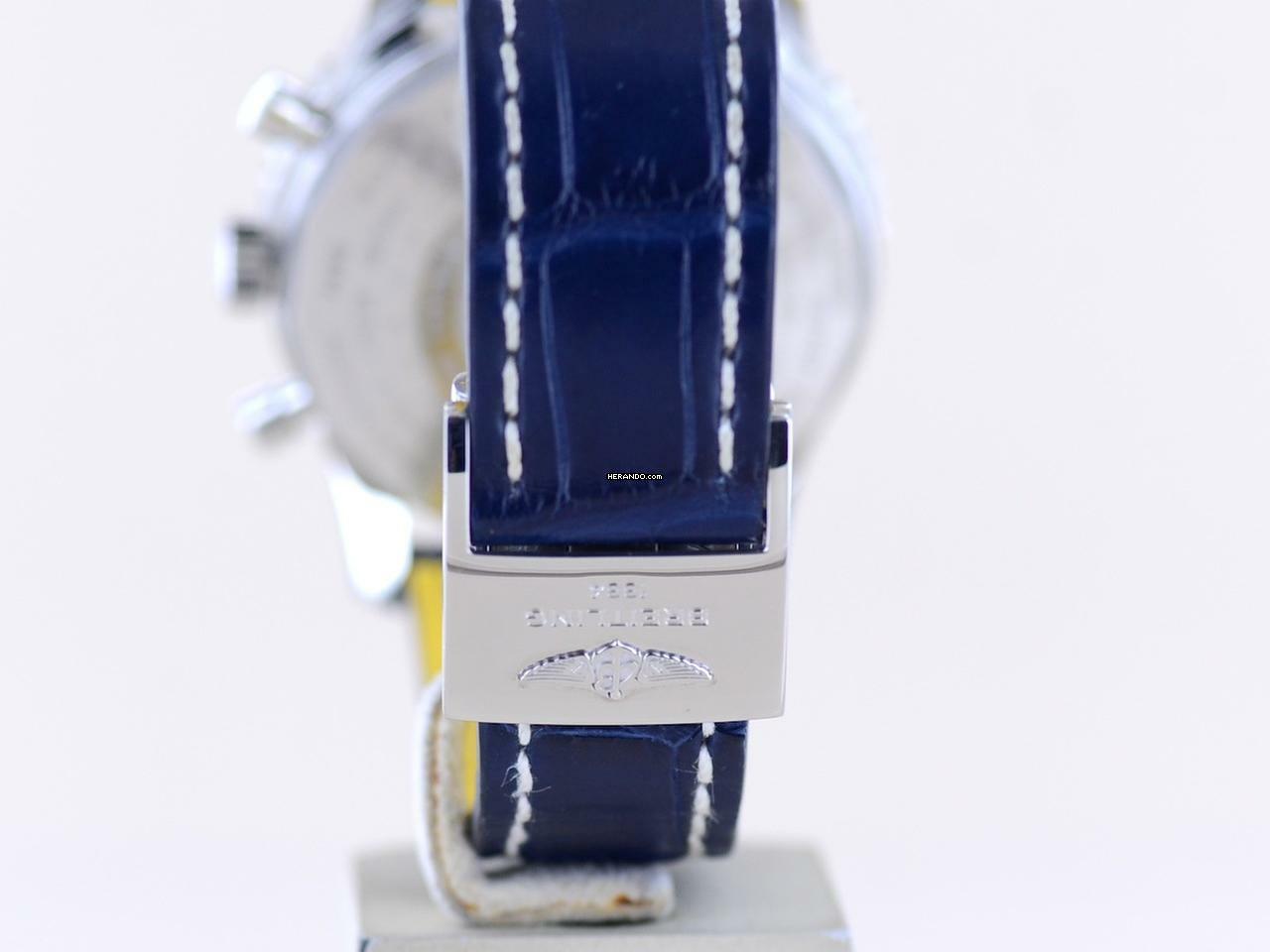 Thumbnail von Breitling Navitimer World 46 mm Chronograph blau Klassiker blue dial B+P