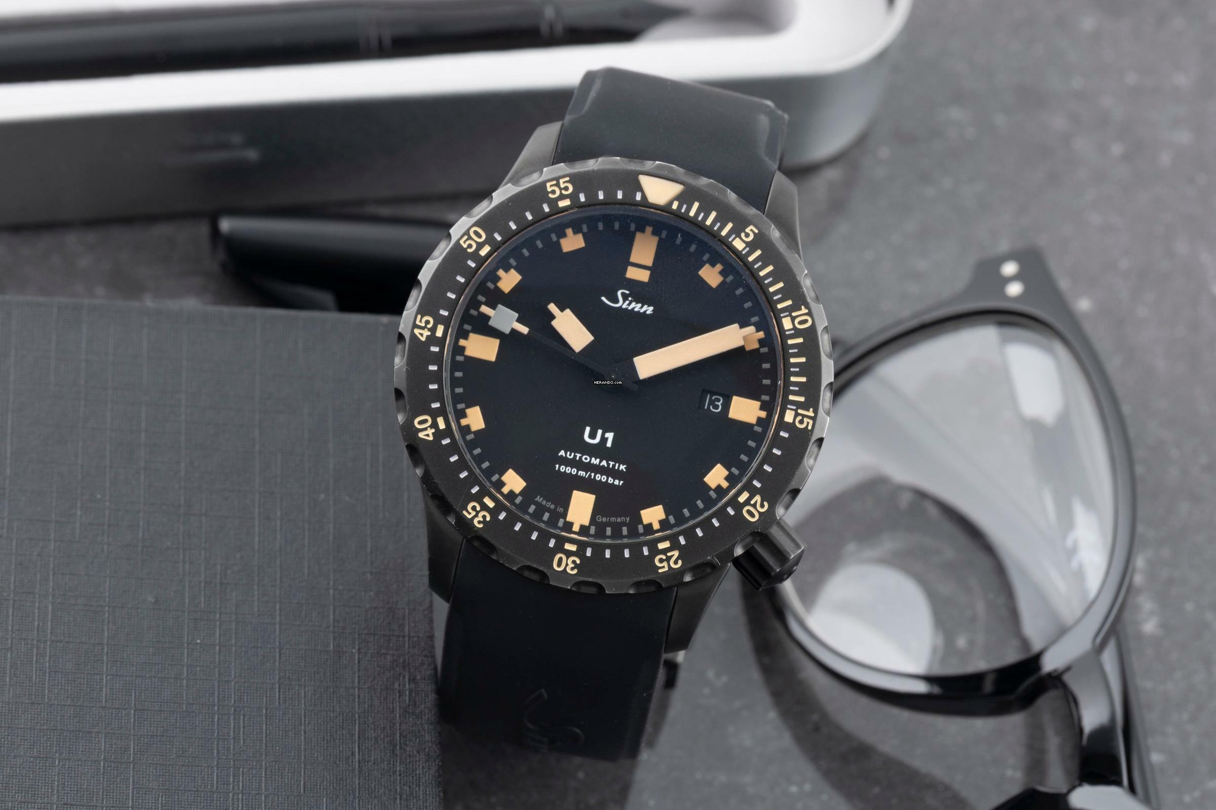 Thumbnail von Sinn U1 S E Stahl Automatik Herrenuhr Ref. 1010.023 Box & Papiere 2017