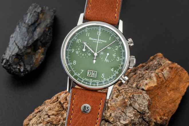  Bruno Söhnle Glashütte Bergamo Chronograph Stahl Quarz Herrenuhr 17-13237-431 