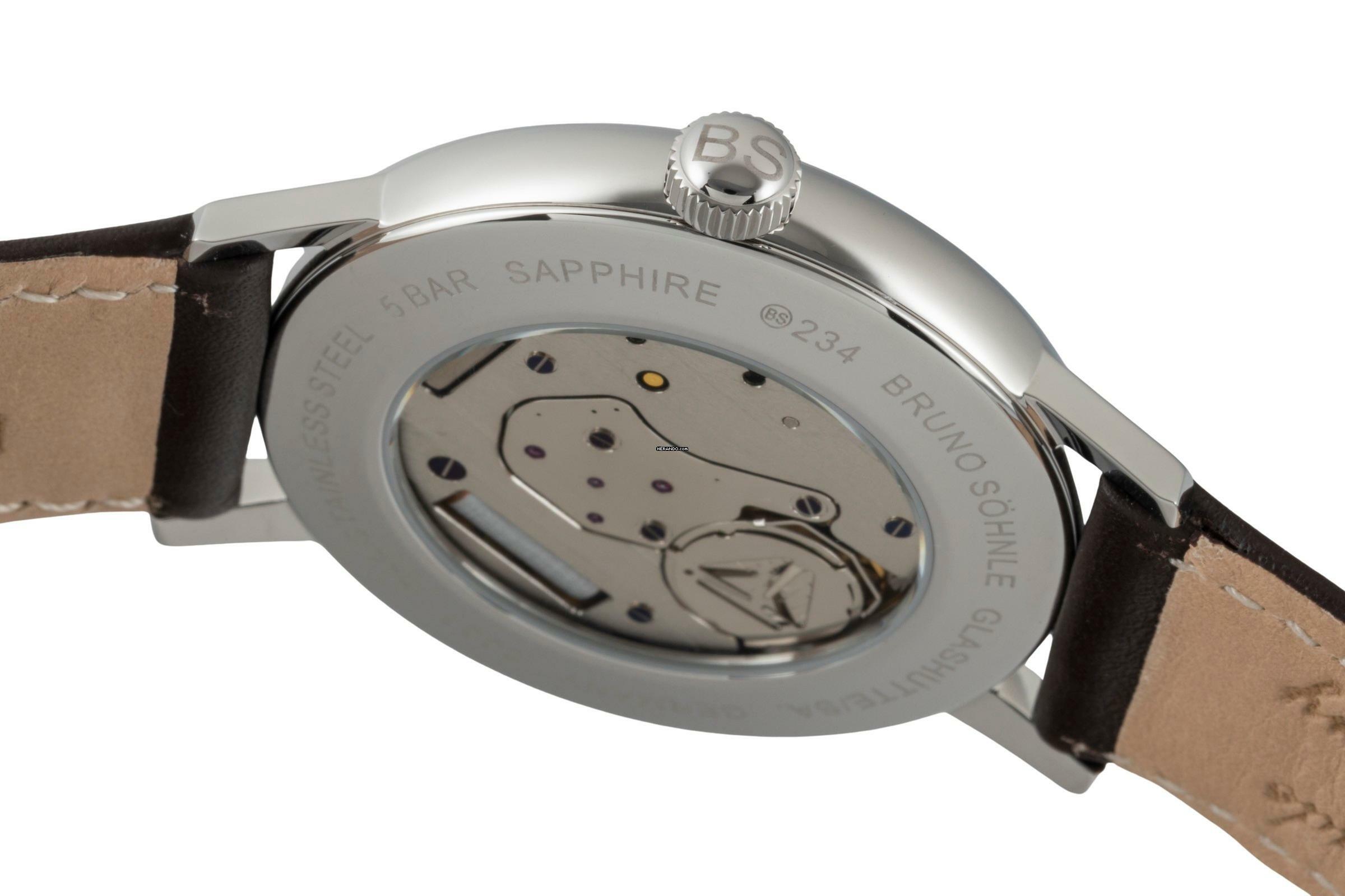 Thumbnail von Bruno Söhnle Glashütte Bergamo Big Dark Blue Dial Stahl Herrenuhr 17-13234-331