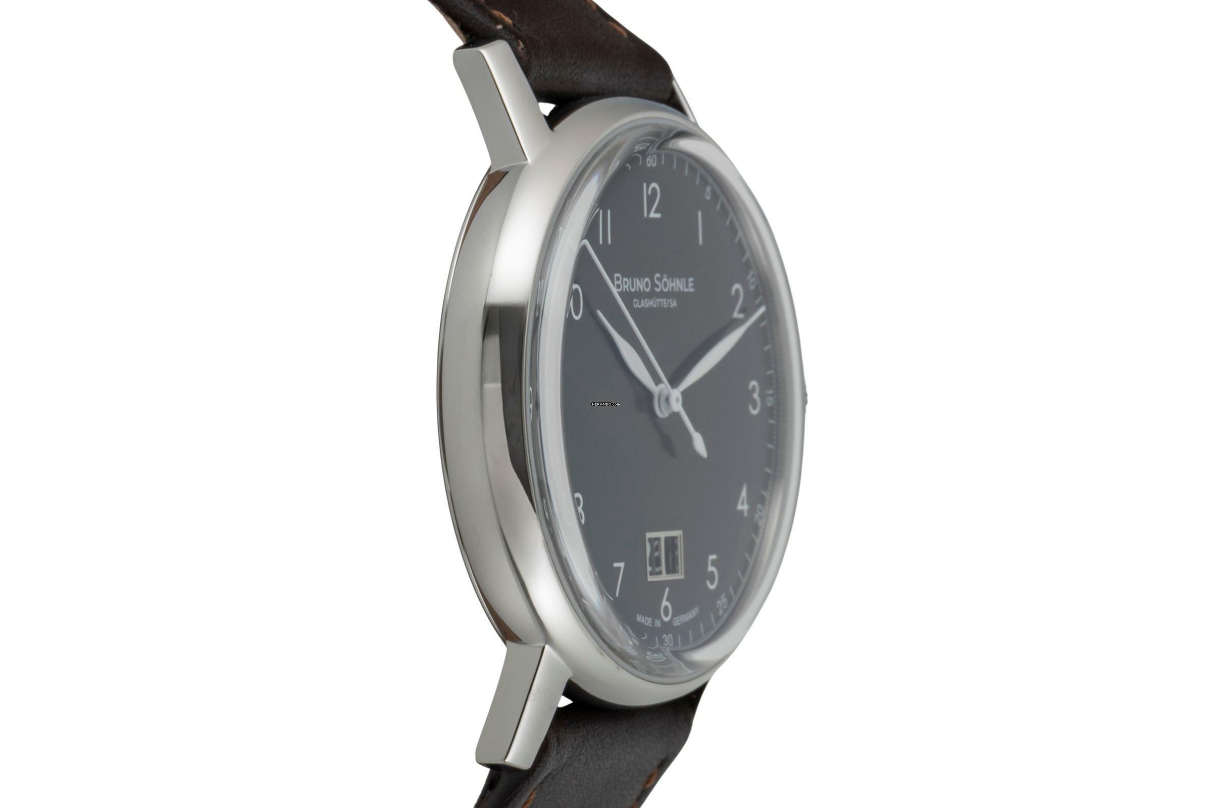 Thumbnail von Bruno Söhnle Glashütte Bergamo Big Dark Blue Dial Stahl Herrenuhr 17-13234-331