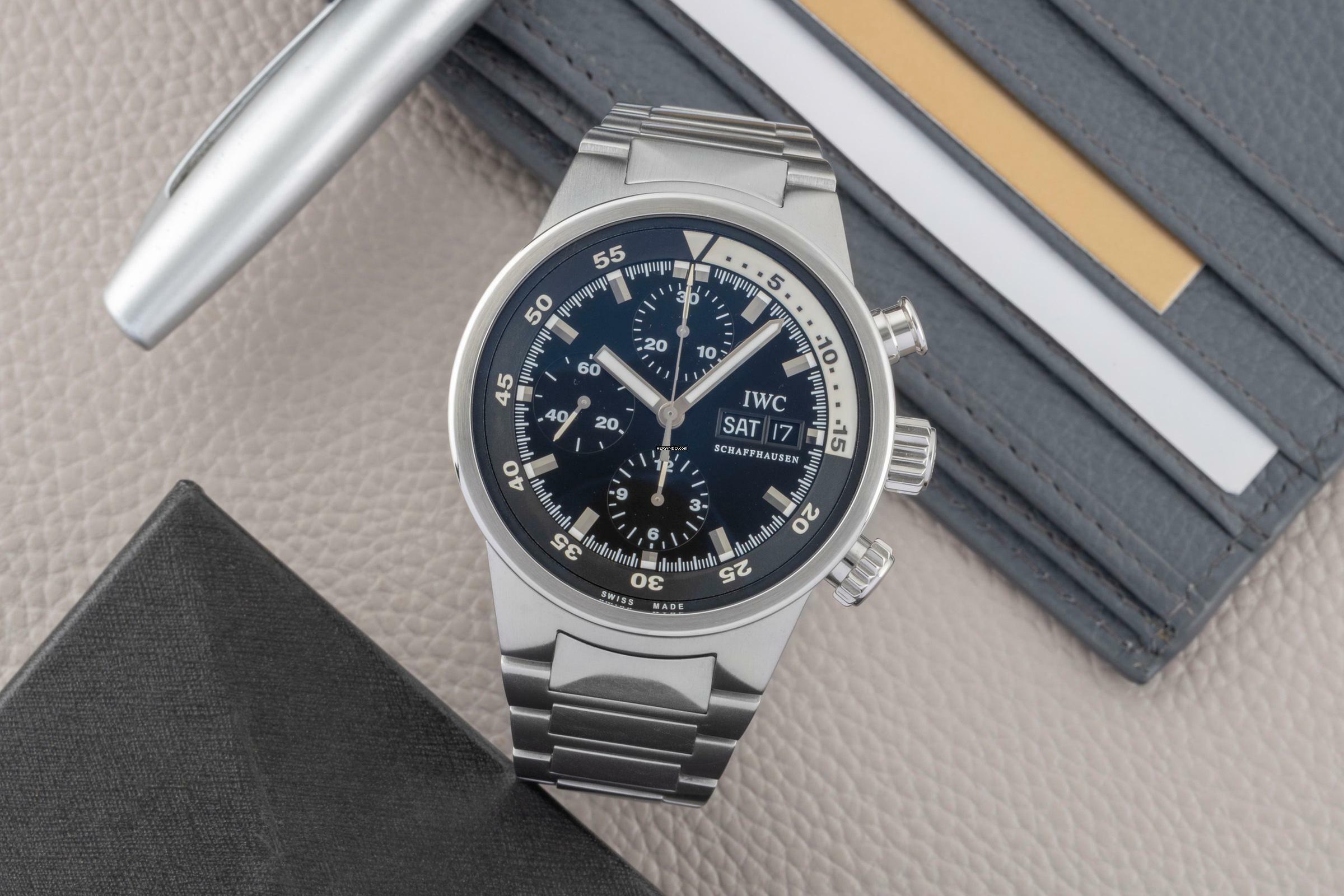 Thumbnail von IWC Aquatimer Chronograph Stahl Automatik Herrenuhr Ref. IW371928 Box