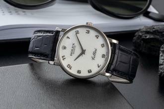 Thumbnail von Rolex Cellini 18K (0,750) Weissgold Handaufzug MOP Dial Unisex Ref. 5115