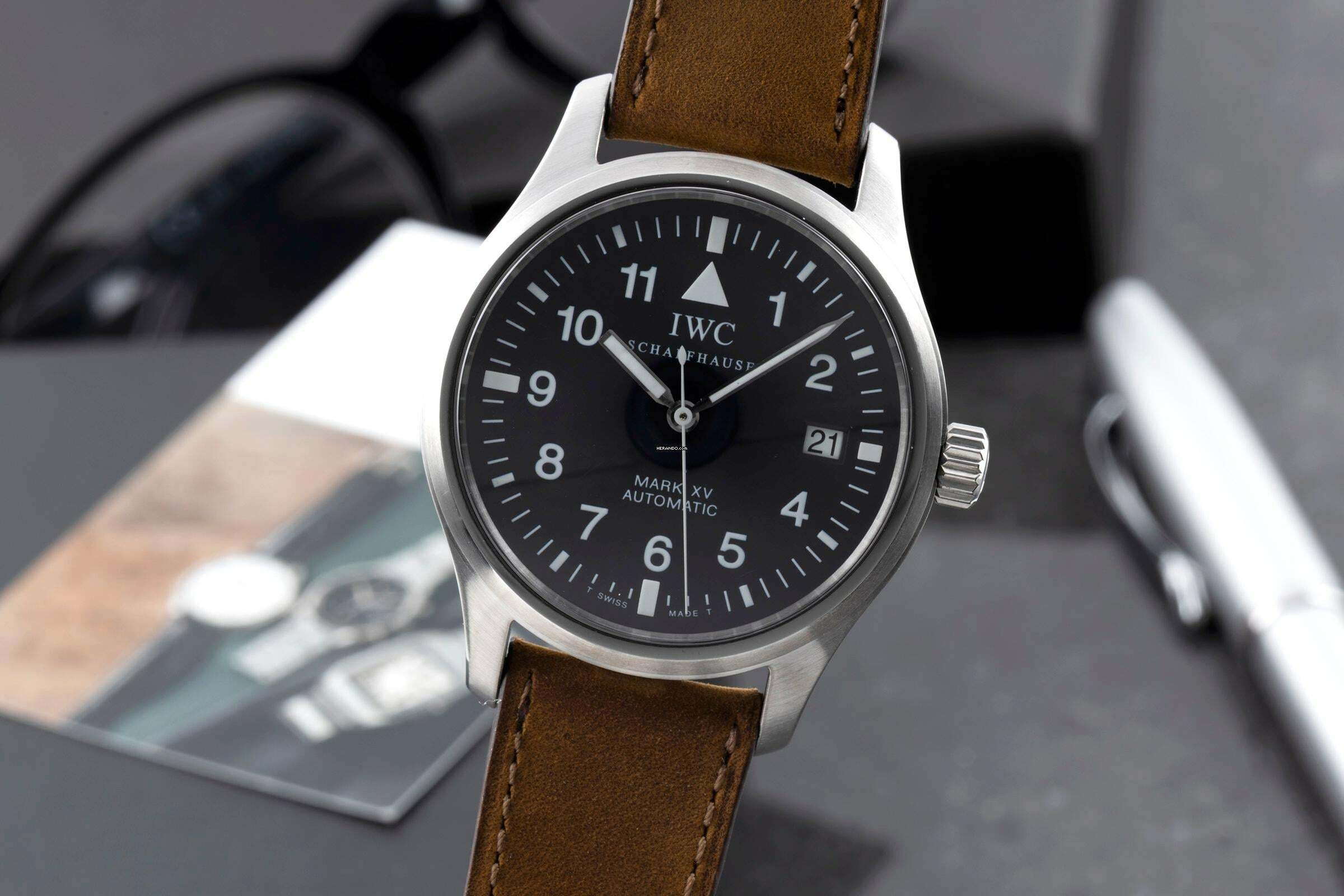  IWC Fliegeruhr Mark XV Edelstahl Automatik Herrenuhr Ref. IW325301 