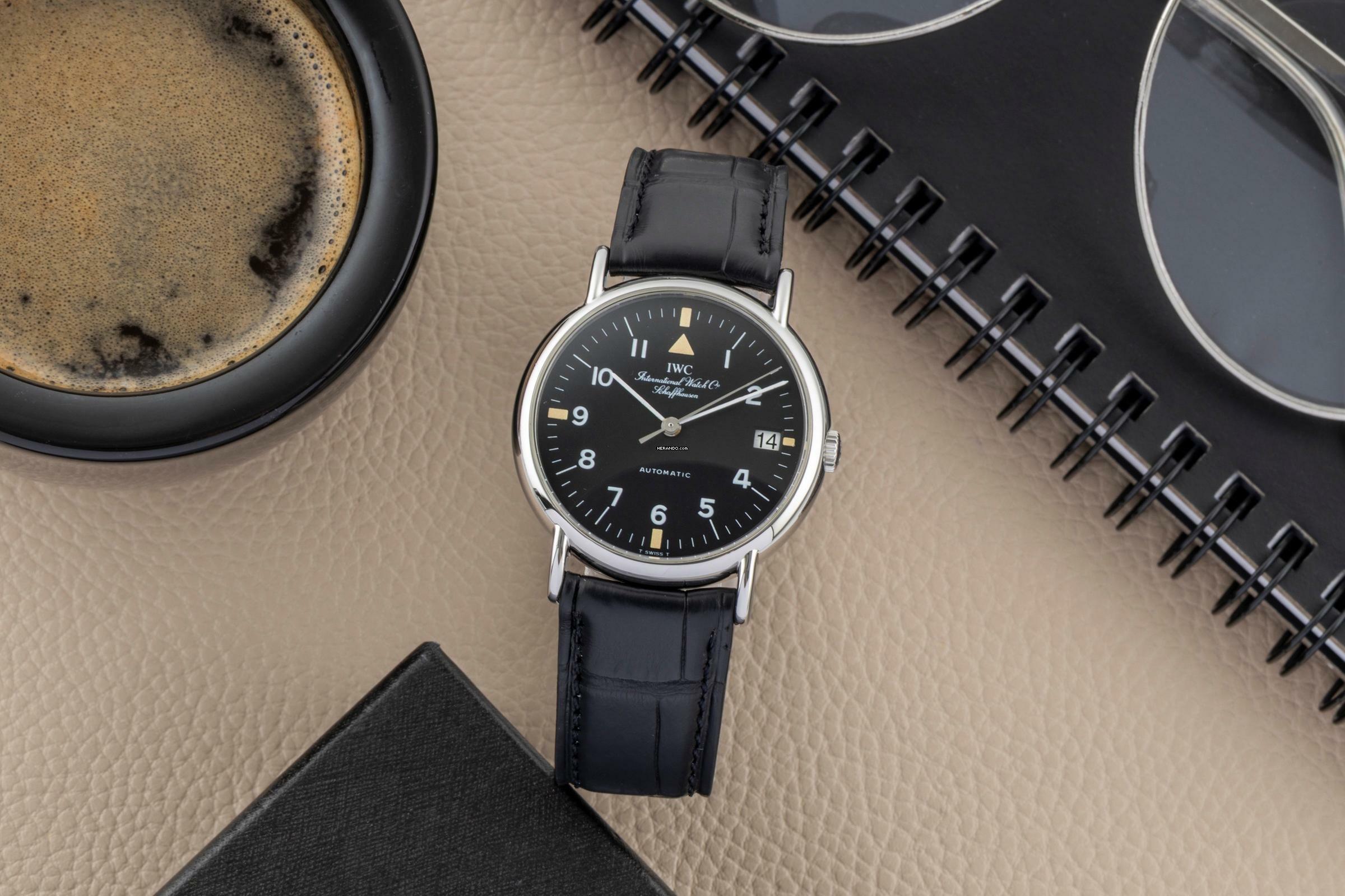 Thumbnail von IWC Portofino Automatic Edelstahl Automatik Herrenuhr Ref. IW351335 Papiere 2000