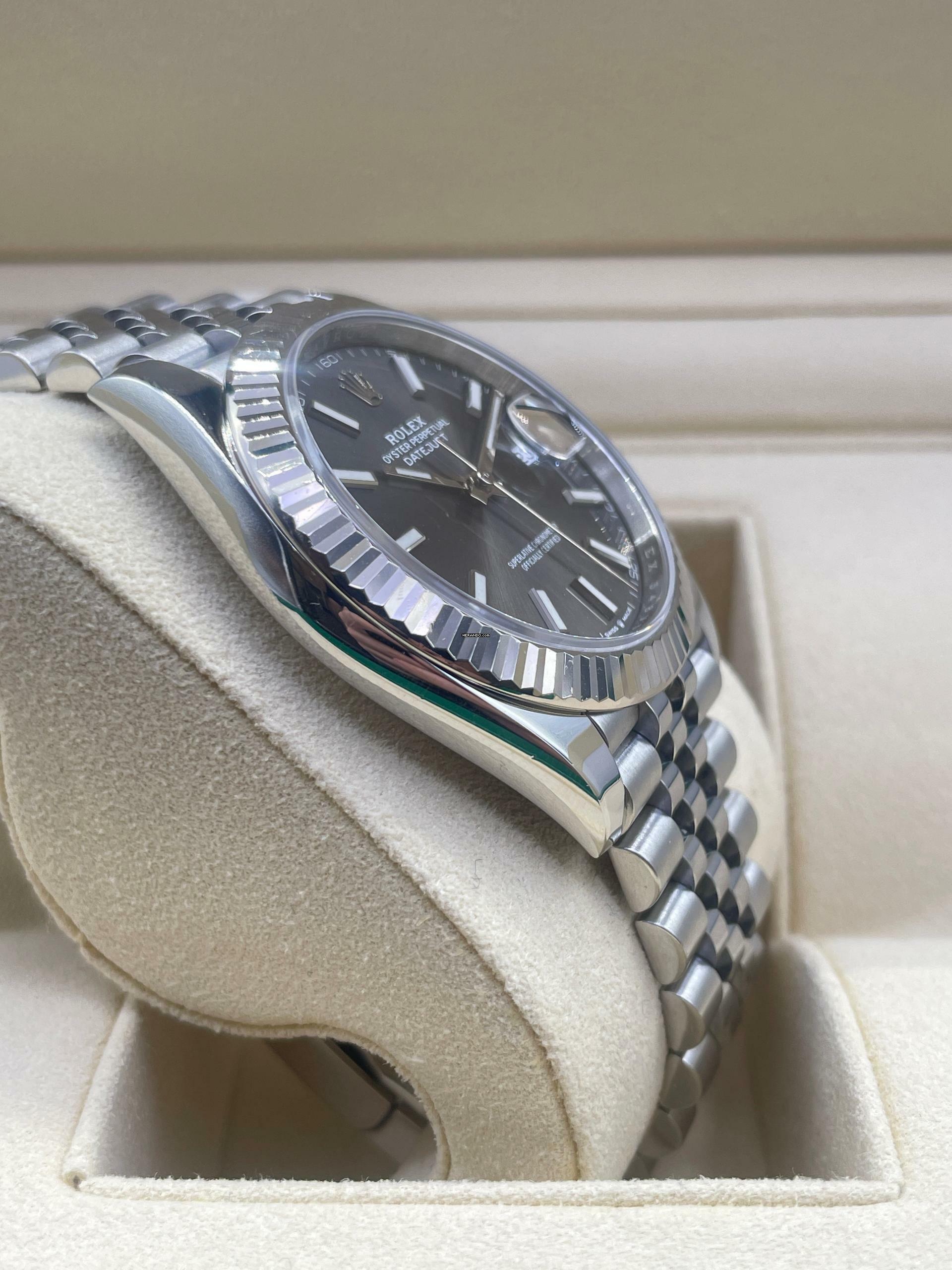 Thumbnail von Rolex Datejust 41 Rhodium Dial JubileeTop Condition , 2019 with Box&Papers Full SET