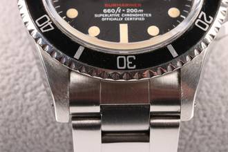 Thumbnail von Rolex Submariner Date Ref. 1680 „Red Sub“ – Baujahr 1972 – mit Box & Wempe Servicepapers