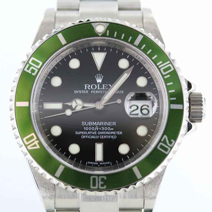  Rolex Submariner Date Kermit Full Set//Ref.16610LV//LC100//2008//#758 