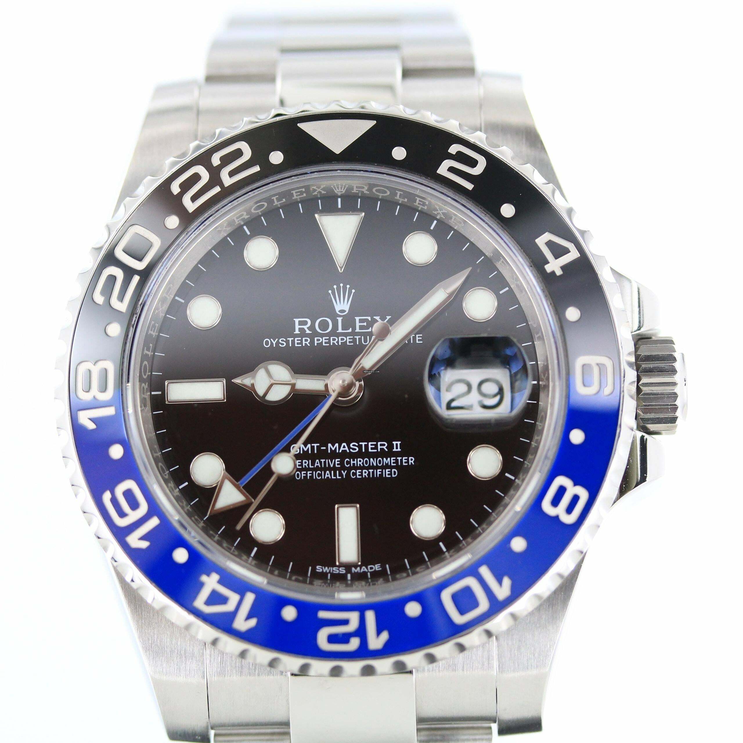 Rolex GMT-Master II Batman Full Set//Ref. 116710BLNR//2020//LC100//#754