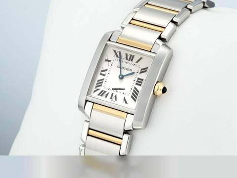  Cartier Tank Française Medium Edelstahl Gelbgold 750 W51006q4 Stahl Gold Steel 18kt Yellow Gold 